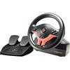 SUBSONIC - Volante Superdrive SV250-S. Volante da corsa Switch 2 / Switch. Rotazione a 180°, con pedali e palette sul volante - Red Edition