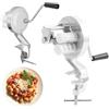 RHAIQBVC Cavatelli Maker Machine, macchina manuale per maccheroni, in lega di alluminio, per la cucina, macchina portatile per la pasta a manovella, macchina per fare autentiche tagliatelle italiane