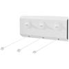 Leifheit Rollfix 150 - Stendibiancheria triplo con palangari, lunghezza 5 m ciascuno, colore: bianco