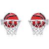 HARMONY BOLA Orecchini da basket in argento Sterling 925, da donna