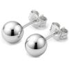 KEZEF Orecchini a bottone in argento sterling KEZEF Orecchini ipoallergenici per donna | Disponibili in argento sterling (2 mm-10 mm)