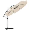 Linea Garden Friend Ombrellone ø 3 mt x 3h mt braccio laterale Struttura in acciaio Inclinabile in diverse posizioni Con manovella Copertura in poliestere 160 gr/m² colore écru