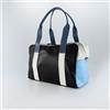 Ebarrito Borsa a spalla in pelle patchwork con manici e tracolla