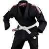 Buddha Fight Wear - Kimono Premium Infinity Nero di Jiu Jitsu Brasiliano/BJJ Gi con Cintura Bianca, Adulto Unisex, Nero , A2