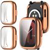 GIOPUEY [2 Pezzi Cover per Amazfit Active, Soft TPU, Shock Resistant, Amazfit Active Custodia - Rose Gold+Rose Gold