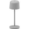 Lumisky Lampada da tavolo senza fili LED bianco caldo dimmerabile SOPHIA GREY H20cm, grigio
