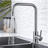 ONECE Rubinetto della Cucina con 2 Modalità, Miscelatore Monocomando con Ugello Rotante Spruzzatore, Rubinetti Lavello Girevole a 360°, Acciaio Inox 304, Acqua Fredda e Calda, Aeratore Rimovibile