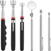 Flintronic 6 Pezzi Strumento Magnetico per Pickup, Acciaio Inossidabile Calamita Telescopica, Fino a 78 cm, Asta Telescopica Magnetica, per Chiavi, Monete, Viti, Penne e Oggetti Metallici