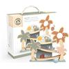 Speedy Monkey SP1019 Rampenbahn 35,6 x 11,6 x 34 cm colorato, giocattolo in legno per bambini, dettagli curati, ottima idea regalo