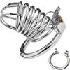 AMAZBEE Gabbia di castità giocattoli sessuali invertiti per uomini con anello per il pene apribile e chiudibile gabbia per il pene traspirante design SM Bondage (50 mm)