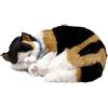 Perfect Petzzz Calico Cat Peluche Gatto con Respirazione Realistica, Giocattolo Morbido con Letto, Spazzola e Certificato di Adozione, 3+ Anni