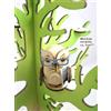 Kuhnert - Decorazione/statuetta in legno - Mini gufo con occhiali - circa 7 cm - Made in Germany