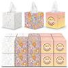 SMILEYWORLD Fazzoletti di Carta 3 Veli - 960 Fogli (20 Scatole Cubo x 48) - Fazzoletti Ultra Morbidi e Resistenti - Scatola Fazzoletti Design (JOY EDITION)