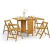 Julian Bowen, Set da pranzo compatto Savoy, in rovere chiaro