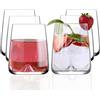 NORDIC SCHILLER Bicchieri da Acqua, 475ml, Set da 6, 100% SENZA PIOMBO, Bicchieri da Cocktail, Bicchieri da Vino, Bicchiere da Bere per Caipirinha, Drinking Glass Tumblers