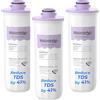 Waterdrop WD-EWFR - Filtro di ricambio per dispenser Waterdrop ricaricabile WD-ED25TW, filtro a 5 livelli che riduce oltre 20 impurità, riduce TDS del 41%, mantiene minerali importanti, confezione da