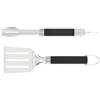 Weber Set Portatile di Utensili per Barbecue (2 Pezzi), Composto da Pinza e spatola, Lavabile in lavastoviglie - Argento/Nero (3400213)