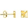 SOFIA MILANI - Orecchini da Donna in Argento 925 - Placcati in Oro - Orecchino a Perno a Quadrati - E1226