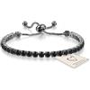 HEEYA Bracciali da donna placcati in argento Sterling bracciali tennis cristallo Slider braccialetto da donna diamante zirconia braccialetto da donna regalo di compleanno per mamma sorelle con carte