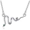 YAFEINI Collana in argento Sterling con ciondolo a forma di serpente, libellula, cane, gatto, ragno, fenice, sirena, stella marina, fenicottero, regalo di compleanno per donne, Misura unica, Argento