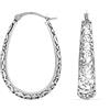 Charmsy Silver Charmsy - Orecchini a cerchio in argento Sterling 925, da donna, con filigrana traforata, leggeri, ipoallergenici, vintage, da donna, Grande, Argento sterling, Nessuna pietra preziosa