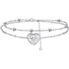 Yinsen Bracciale Donna Argento 925 Bracciale Albero Della Vita Braccialetto Cuore,Regalo Elegante per Donna,Gioiello con Scatola Regalo - Ideale per Natale,Compleanno,Anniversario,Festa della Mamma