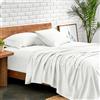 Bare Home Set di lenzuola per letto Emperor - Premium 1800 Ultra-Morbide in Microfibra Idro-Spazzolata - Tasca Profonda - Set 4 Pezzi - Lenzuolo con Angoli, Lenzuolo Piano e 2 Federe (Emperor, Crema)