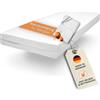 sleepling Comfort 100 Evolon Encasing | coprimaterasso per persone allergiche e antiacaro | materassi fino a 20 cm | lavabile a 95 gradi | prodotto in Germania | 120 x 200 cm, bianco