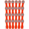 trendfinding 24 mollette da bucato con molle a pressione in acciaio inox e Soft Grip Softgrip Soft Touch Soft Touch Arancione Grigio