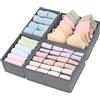 Ltstor 4 organizer per guardaroba, scatola pieghevole in tessuto, organizer per cassetti, contenitore per biancheria intima, utilizzato per riporre biancheria intima, calze e cravatte