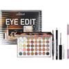 LHLXZQ Set Trucco per Occhi, Kit Trucco Viaggio Completo con Eyeshadow Palette 40 Colori, Mascara, Eyeliner, Matita per Sopracciglia e Pennelli Ombretti, Regalo per Donne e Ragazze Principianti, 06A