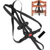 Your Day Mate Imbracatura a 5 punti per seggiolone, 1 set, compatibile con Hauck Alpha, Beta, Stokke Tripp Trapp, Roba e molti altri, nero, sistema di imbracatura con clip sul petto