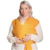 RYLOOBABY Fascia da neonato a bambino, 3-15,9 kg, morbida ed elastica, sicura testata per la sicurezza, a mani libere, fascia per neonati (giallo senape)