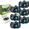 ISOTRONIC Repellente Solare Animali Selvatici LED Blu (6 Pezzi), Dissuasore per Procioni Cervi Volpi Cinghiali, Raggio d'azione 40m², Deterrente Efficace Esterno e Giardino Senza Veleni