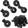 YEAMLTE Clips di Fissaggio 40 Pcs Set di Clip di Fisso per Rete Ombra con Occhiello Plastica Girare Nero Giardinaggio-Clips per Giardino Recinzione Panno Protettivo Tessuto Antivento