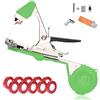 FISHTEC Pinza per legare per piante (kit completo) - Sistema di palatura rapida con nastri e graffette - Fissaggio per vite pomodori e rose - Acciaio inossidabile e ABS 30,5 cm