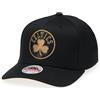 Mitchell & Ness NBA Leather Logo Classic Red Snapback Cap - 100% poliestere, regolabile, uomini, donne, bambini, unisex, primavera, estate, autunno, inverno, Boston Celtics - Nero/Oro, Taglia unica