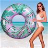 HeySplash Anello di Nuoto, Salvagente Galleggiante ad Anello in Formato Cuore, Galleggiante Gonfiabile della Piscina per Adulti 47.3 x 39.4(120cm x 100cm) - Rosa