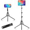 NBBENG Treppiede scalabile per tablet mobile da 65 pollici, supporto per tablet con testa a sfera a 360°, multifunzione e portatile, dispositivo regolabile+borsa di stoccaggio, adatto per fotografia, live