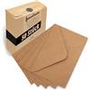 Japun - Buste (50 pezzi) - formato C5, 220 x 156 mm, carta kraft marrone | Busta da lettera in carta da 150 g/m², con chiusura gommata, senza finestra, per inviti da scrivere e stampare