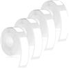 Nogeqi 4 rotoli di etichette per Phomemo D30 D32 D35 Q30 Q30S Q31, 12 x 40 mm, Thermal Label Tape, rotolo di etichette termiche di ricambio, 160 nastri/rotolo