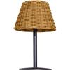 Lumisky Lampada da tavolo solare AMIRA SOLAR con base modulo solare ricaricabile con telecomando H25cm