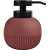 MSV - Dispenser di Sapone Gino Berry - Automatico Infrarosso - Vetro e Plastica - 10.3 x 10.3 x 13.2 cm - 0.5L - Bordeaux - Ricaricabile Senza Contatto - Design Moderno