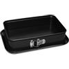 Formegolose™, Stampo apribile rettangolare 28x19 cm, Fondo salvagoccia, Acciaio con rivestimento antiaderente, Nero