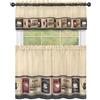 Achim Home Furnishings Cozy Café - Set con mantovana e mantovana, 147 x 91 cm, colore: marrone chiaro