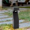 M Ledme - Paletto luminoso LED da esterno Bornos Plus Nero 10W 1000 lm con 3CCT regolabile (3 tonalità), COB, IP65, 60 cm. Ideale per giardini, vialetti, ingressi e patio.