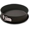FORMEGOLOSE™, Tortiera apribile 1 fondo Ø 24 cm, Fondo Salvagoccia, Acciaio con rivestimento antiaderente, Nero