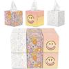 SMILEYWORLD Fazzoletti di Carta 3 Veli - 576 Fogli (12 Scatole Cubo x 48) - Fazzoletti Ultra Morbidi e Resistenti - Scatola Fazzoletti Design (POP EDITION)