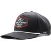 Surf Monkey Berretto Baseball con Corda - Regolabile - Riciclato - Uomo/Donna, Nero , Taglia unica