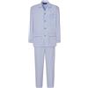 El Búho Nocturno Pigiama Uomo Lungo Cotone 100% - Popeline Set Classico Due Pezzi Giacca Maniche Lunghe Bottoni - Abbigliamento Notte Ospedale Leggero Autunno Estate Taglie Forti - Bianco 1537, 3XL